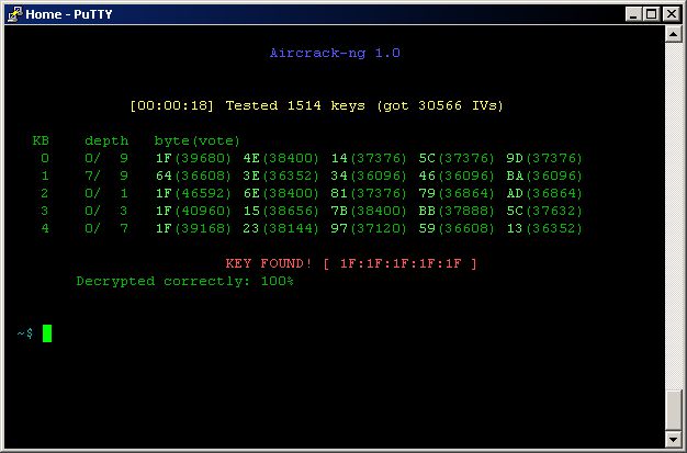 Problema con canal negativo en Aircrack-ng